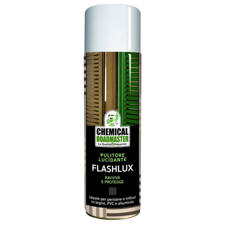Flashlux pulitore lucidante spray per infissi in legno alluminio e PVC